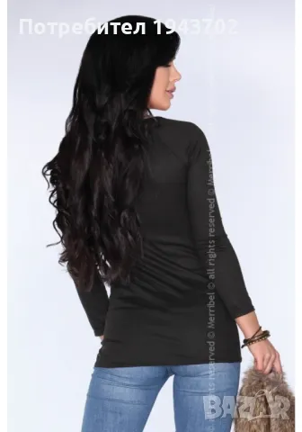 Дамска туника в черен цвят CG025, снимка 3 - Туники - 48287652