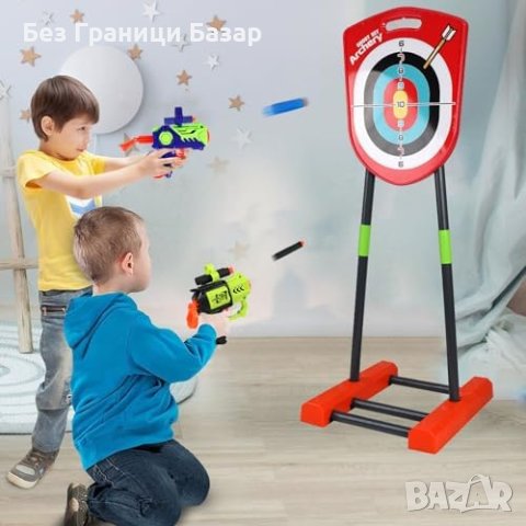 Нов детски комплект с лък и стрела 4-12 г. Подарък играчка за деца игра, снимка 3 - Други - 43558914