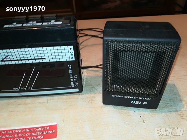 usef-walkman+speakers 1006221945, снимка 7 - Радиокасетофони, транзистори - 37045699