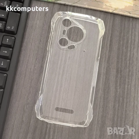 Гъвкав TPU Калъф + Скрийн Протектор за Blackview BL7000 – Прозрачен / Черен, снимка 2 - Калъфи, кейсове - 50820106