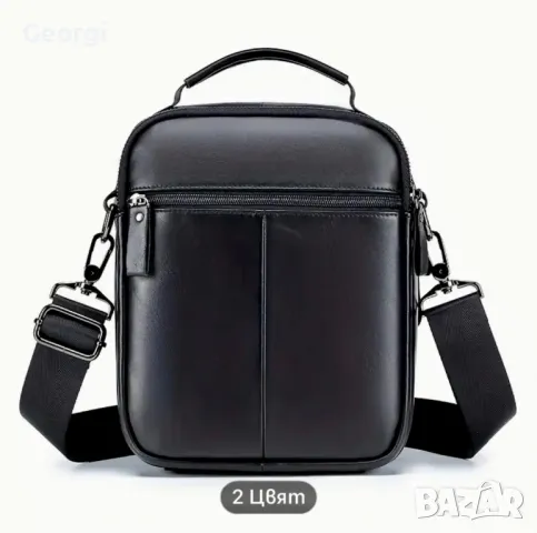 Американска, Класическа Мъжка бизнес чанта с дръжка•Премиум Естествена кожа!, снимка 9 - Чанти - 49293207