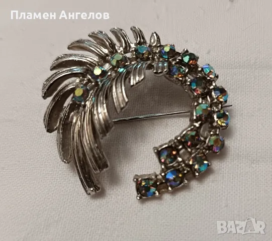 Стара дамска брошка , снимка 2 - Антикварни и старинни предмети - 49712949