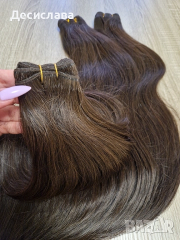 Естествена Черна коса, снимка 4 - Аксесоари за коса - 51622633