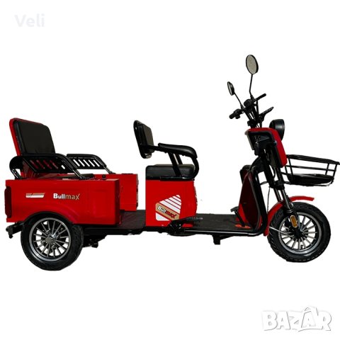 Електрическа триколка А10 карго лукс нов модел, снимка 4 - Мотоциклети и мототехника - 43960037