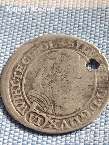 Сребърна монета 6 кройцера 1674г. Силвия Фридрих Вюртемберг Олс Силезия 13788, снимка 3 - Нумизматика и бонистика - 42970035