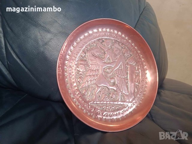 Меден плакет в египетски стил-диаметър 21,5 см, снимка 6 - Декорация за дома - 43936735