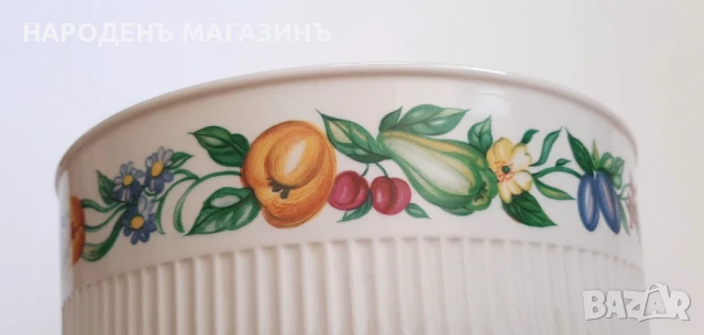 VILLEROY & BOCH - Две порцеланови купи порцелан + подарък порцеланова плоча картина на Вилерой, снимка 4 - Други ценни предмети - 51276201