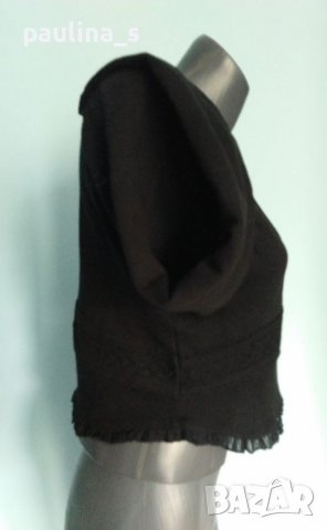 Два броя / Памучен топ тип жилетка с къдри "38" и "H&M" , снимка 7 - Жилетки - 36675878