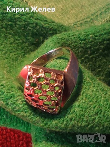 СРЕБЪРЕН БЕЛ ЕПОК СТИЛ СТАР КРАСИВ ПРЪСТЕН СРЕБРО 925 АЖУРНА РЪЧНА ИЗРАБОТКА 25157, снимка 7 - Пръстени - 35828351