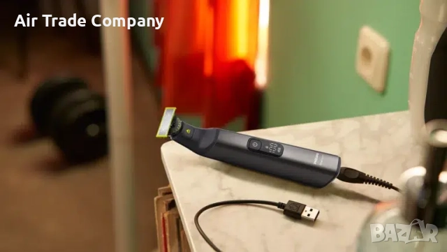 Тример за лице и тяло Philips Shaver One-Blade Pro 360 QP6552/15, черен, снимка 11 - Тримери - 52752655