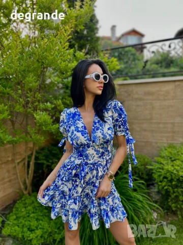 Синя къса рокля, снимка 3 - Рокли - 50870614