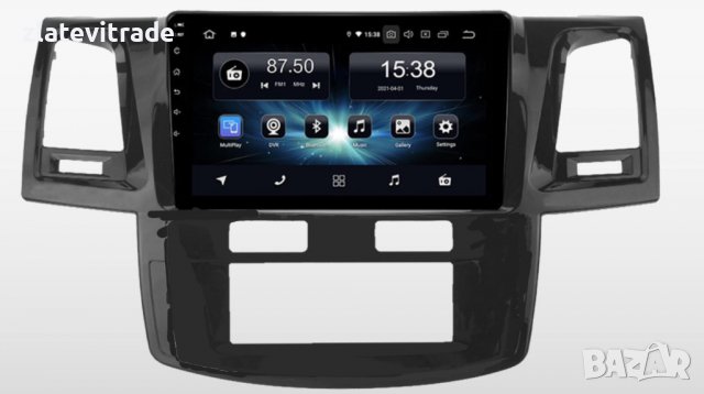 TOYOTA HILUX 2005-2010 Климатик/Климатроник - 9'' Навигация Android, снимка 3 - Навигация за кола - 33947254
