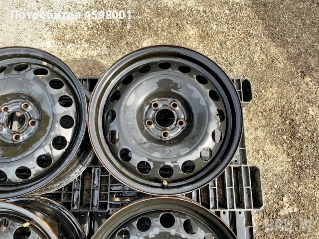 4бр.Оригинални железни джанти 16цола ET50 5x112 за Vw,Audi,Seat,Skodа, снимка 6 - Гуми и джанти - 53061607