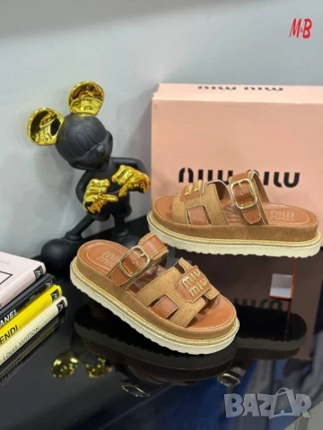 чехли Miu Miu , снимка 3 - Чехли - 50843085