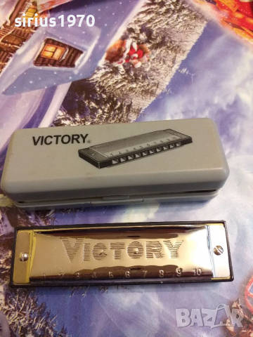 Хармоника Victory оригинална с кутийка, снимка 1 - Антикварни и старинни предмети - 36535611