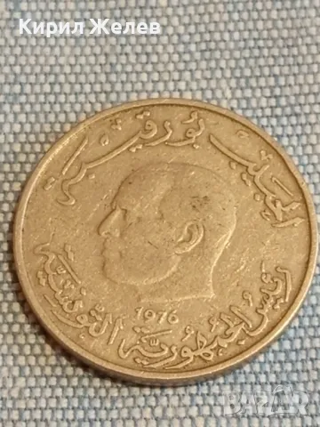 Две монети 1 денарий 1976г. Тунис - 500 лири 1999г. Италия редки за КОЛЕКЦИЯ 32029, снимка 3 - Нумизматика и бонистика - 48660293