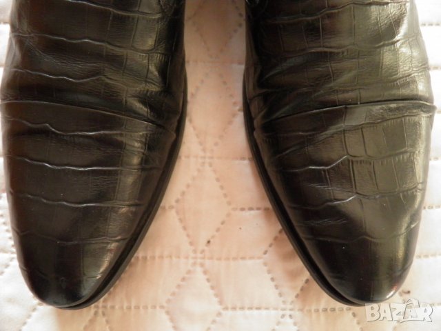 Bata оригинални мъжки черни обувки от естествена кожа, снимка 4 - Официални обувки - 27749499