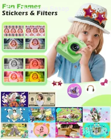 Нова Камера за незабавен печат с 3 ролки хартия Фотопринтер фотоапарат, снимка 3 - Други - 49704316