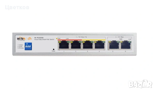 Управляем Smart PoE суич Wi-Tek WI-PCES206, снимка 4 - Суичове - 53020826