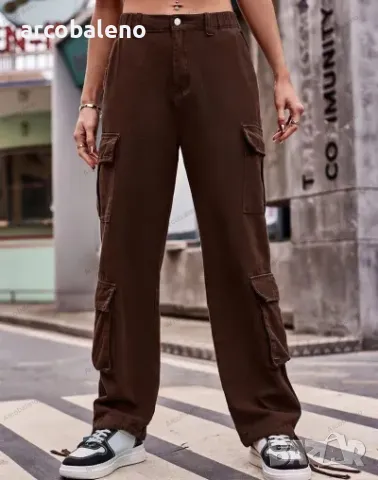 Нов дамски ежедневен панталон със свободен дизайн, 5цвята , снимка 9 - Панталони - 48816749