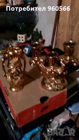 Керамични ваза с позлата