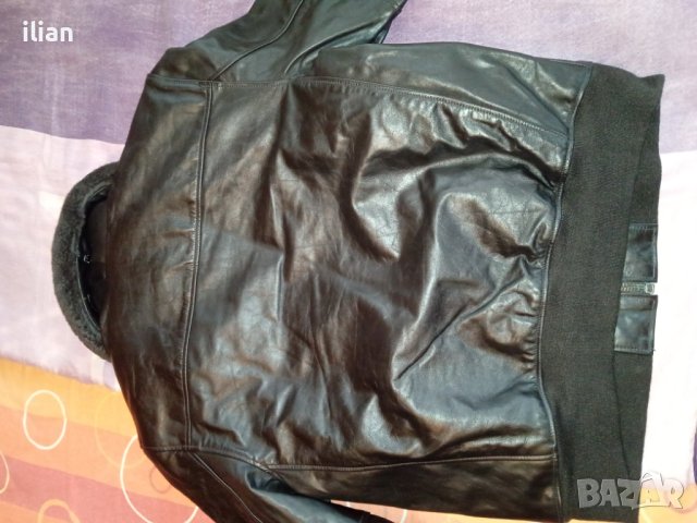 Мъжко кожено яке Schott, снимка 4 - Якета - 40593982