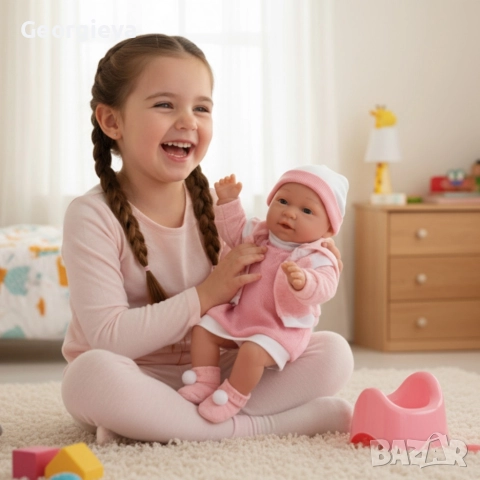 Реалистично бебе с аксесоари Pure Baby - 39см, снимка 2 - Кукли - 52815552
