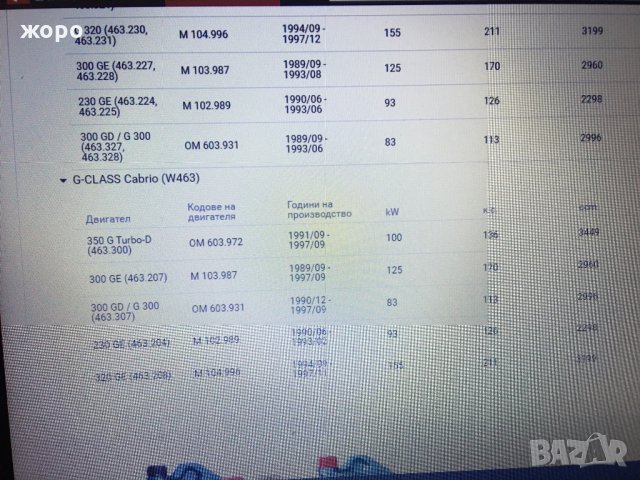 Филтър за Мерцедес Г - класа , снимка 4 - Части - 32416757