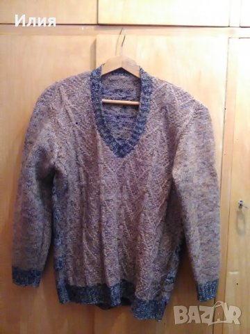 Домашно плетени пуловер и елек, снимка 1 - Пуловери - 34948846