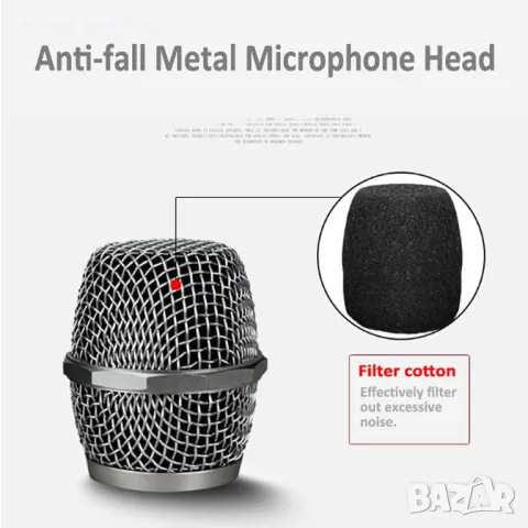 Комплект професионални безжични микрофони AMMOON AM 268, снимка 4 - Микрофони - 48492516