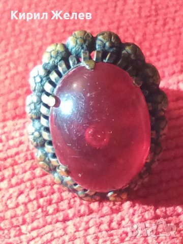 СТАРИНЕН БРОНЗОВ ФЛОРАЛЕН ПРЪСТЕН МНОГО КРАСИВА РЪЧНА МАЙСТОРСКА ИЗРАБОТКА 19854, снимка 16 - Антикварни и старинни предмети - 33050301