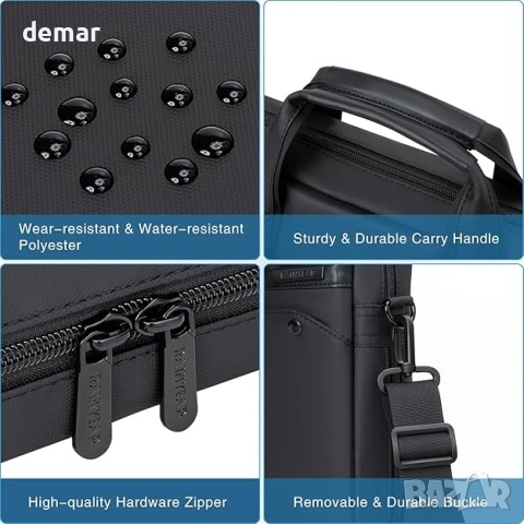 Разширяема чанта за лаптоп RAINYEAR, подходяща за 15,6-инчов лаптоп, снимка 3 - Чанти - 51462149