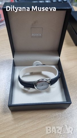 Дамски часовник с кожена каишка от Addex Design, снимка 2 - Дамски - 38596121