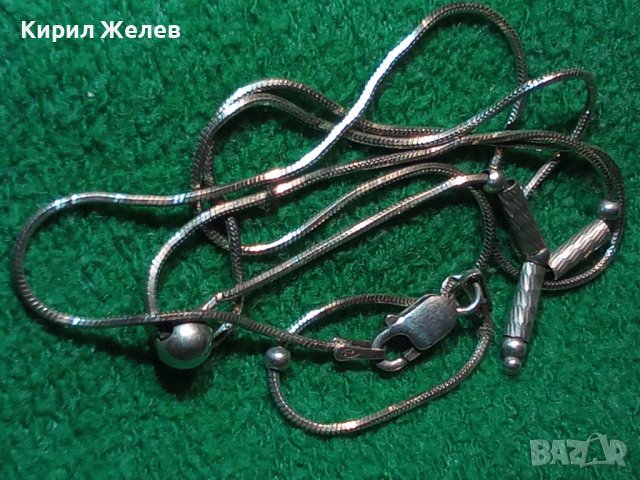 ЕФИРНО ДЕЛИКАТНО ИТАЛИАНСКО СРЕБЪРНО КОЛИЕ СРЕБРО 925 с РОДИЕВО ПОКРИТИЕ 36122