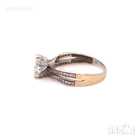 Златен дамски пръстен 2,90гр. размер:52 14кр. проба:585 модел:4026-4, снимка 2 - Пръстени - 50300084