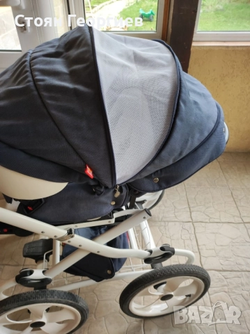 Използвана бебешка количка Adamex Marcello 3в1, снимка 4 - Детски колички - 52448286