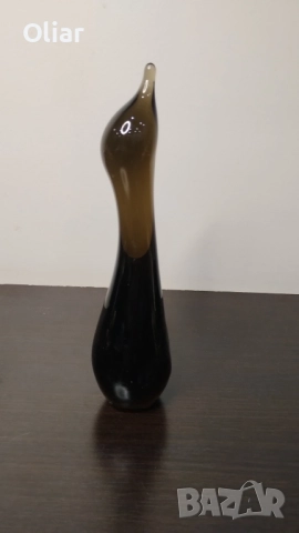 Стилизирана и много красива фигурка пингвин. Стъкло , снимка 3 - Статуетки - 52353054