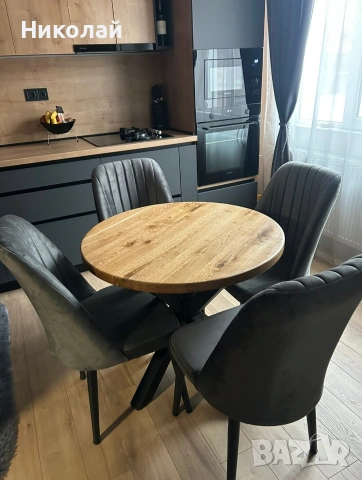 Трапезна маса масив дъб , снимка 5 - Маси - 53541816