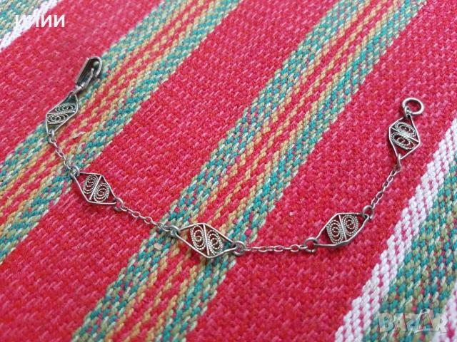 Сребърна гривна филигран 4