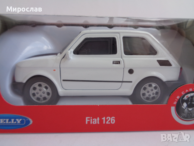 1:34 WELLY FIAT 126 ПОЛСКО ФИАТЧЕ КОЛИЧКА МОДЕЛ ИГРАЧКА, снимка 2 - Колекции - 44894183