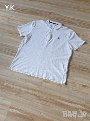 Оригинална мъжка тениска с яка U.S. Polo Assn., снимка 2 - Тениски - 33604937