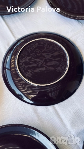 Керамични чинии с цветно остъклено покритие, снимка 6 - Чинии - 51507837