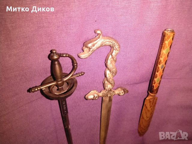 Ножове за писма-дървен -змия и испанска рапира, снимка 8 - Колекции - 26910731