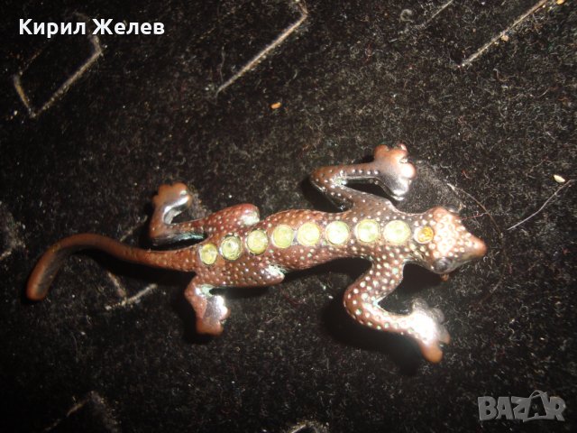 РЕТРО МЕДНА БРОШКА ГУЩЕРЧЕ МЕТАЛНА ФИГУРКА РЯДКА ВИНТИДЖ СТИЛ 20303, снимка 7 - Антикварни и старинни предмети - 32523366