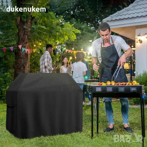Водоустойчиво покривало за газово барбекю, 133х67х110 см, снимка 6 - Барбекюта - 52623558