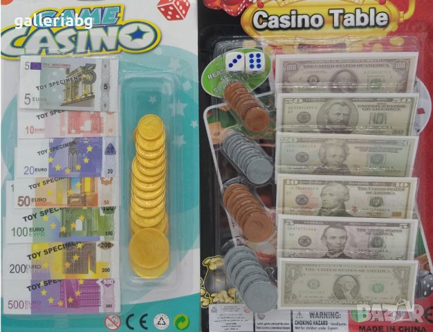 Casino - монети и пари за игра, снимка 1 - Други - 36709323