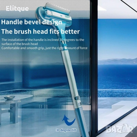 Четка за мокро и сухо почистване на прозорци,стъкла,автомобил,душ,огледало,врата, снимка 5 - Други стоки за дома - 52843052