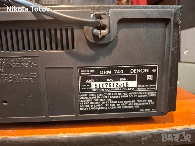 Продава се триглав дек Denon DRM-740. , снимка 7 - Декове - 52683135