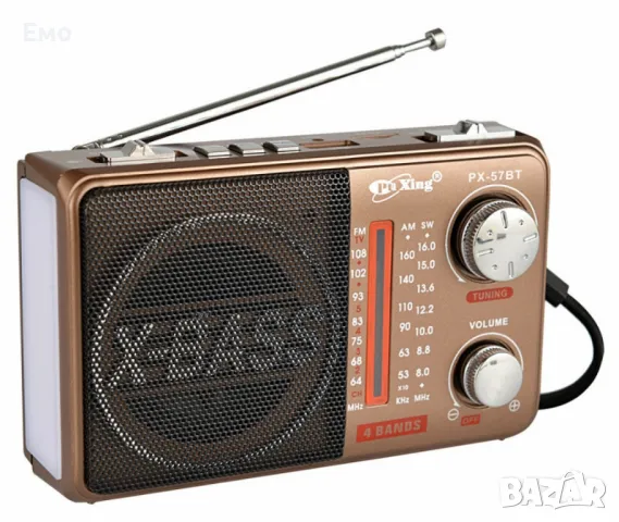 Многофункционално радио с акумулаторна батерия и MP3 плейър, снимка 2 - Радиокасетофони, транзистори - 47752129