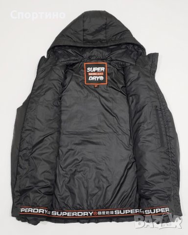SUPERDRY M50011ST Оригинално Пухено Яке Спортна Грейка с Качулка M, снимка 6 - Якета - 43122703